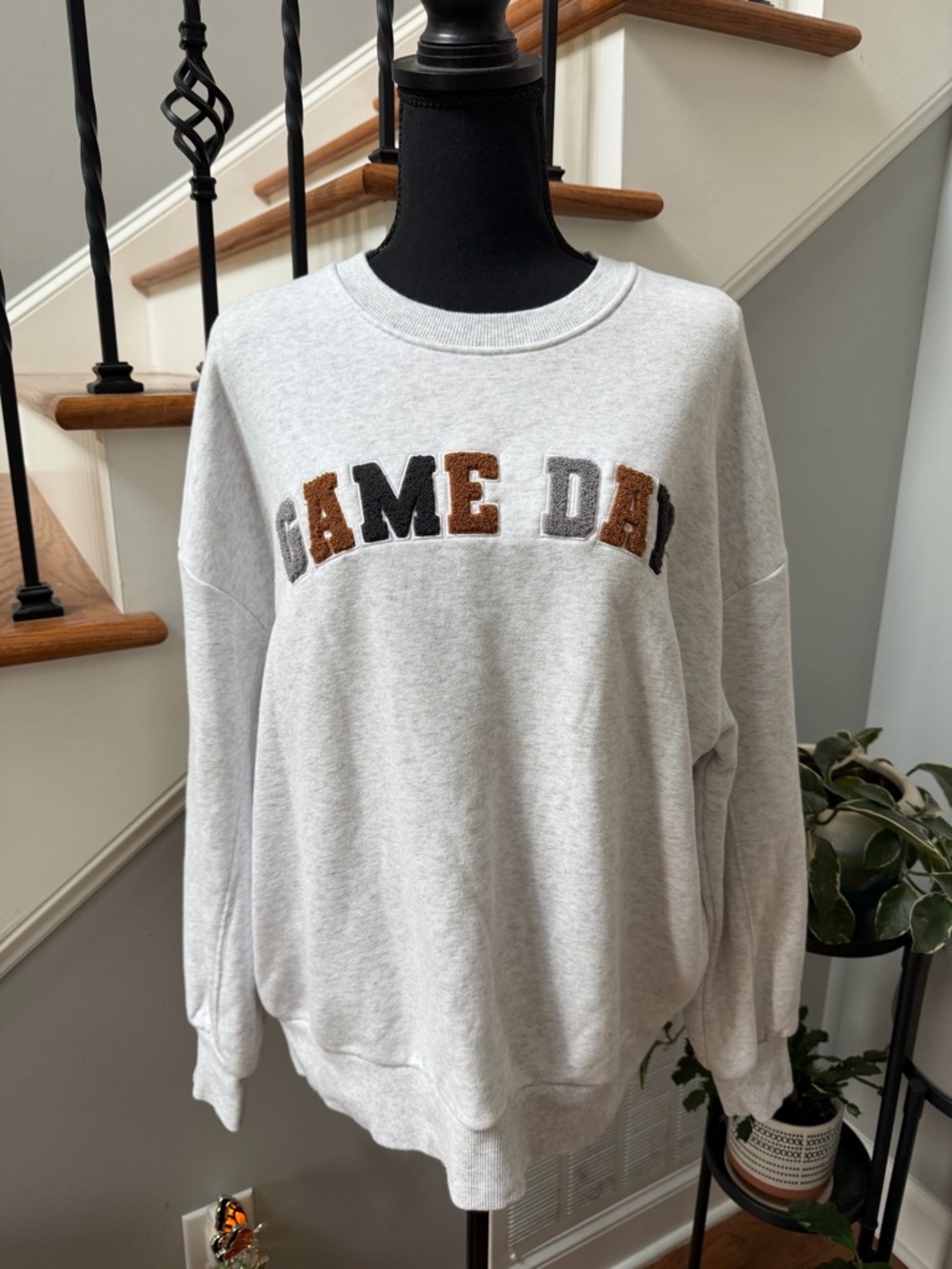 Z Supply Heather Gray Crewneck Game Day Sweatshirt